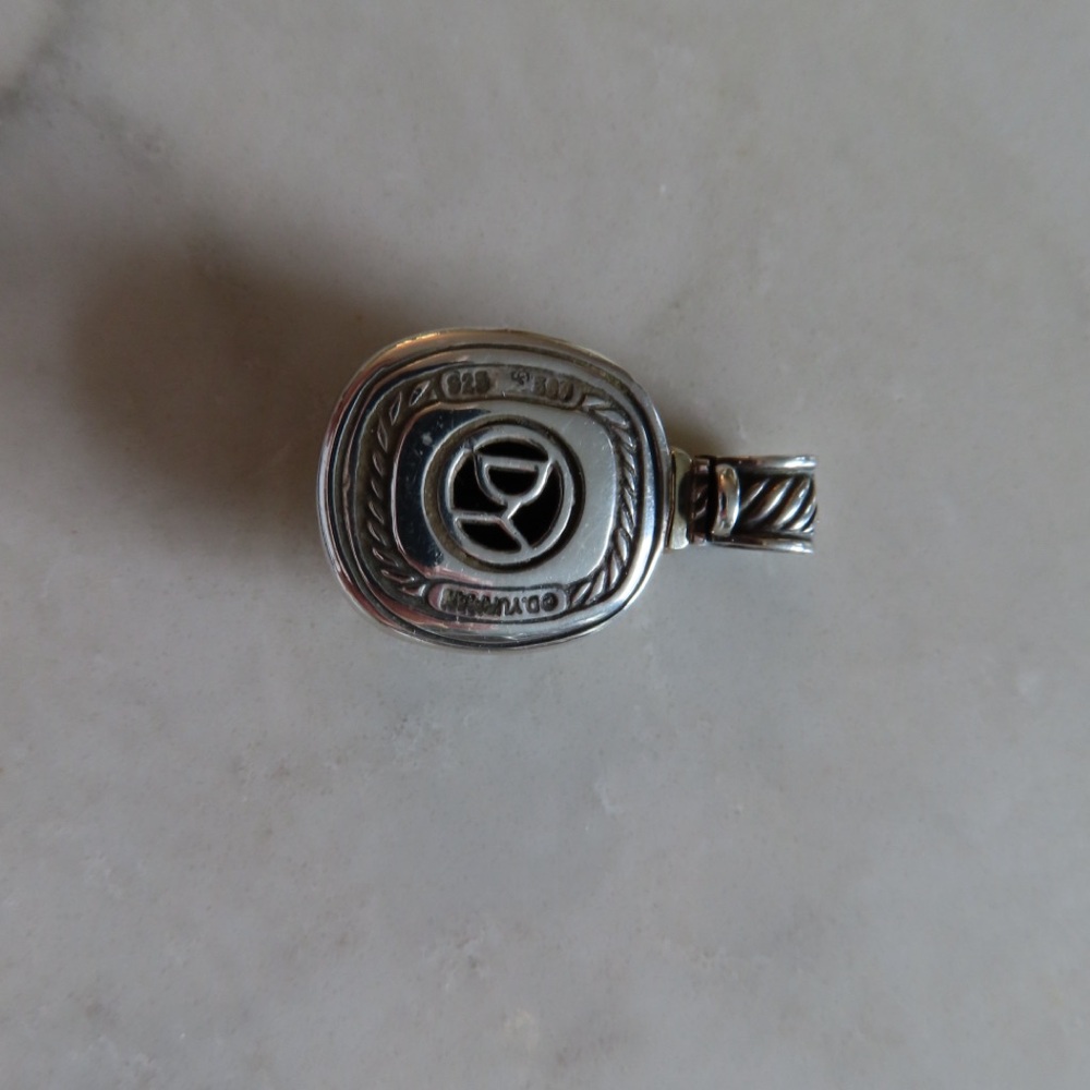 David Yurman Box Chain Necklace with medallion - Picture 10 of 16